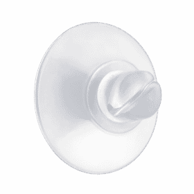 Haftsauger 20 mm – Saugnapf Weich-PVC natur, mit Schlitz (VPE 50 Stk.)