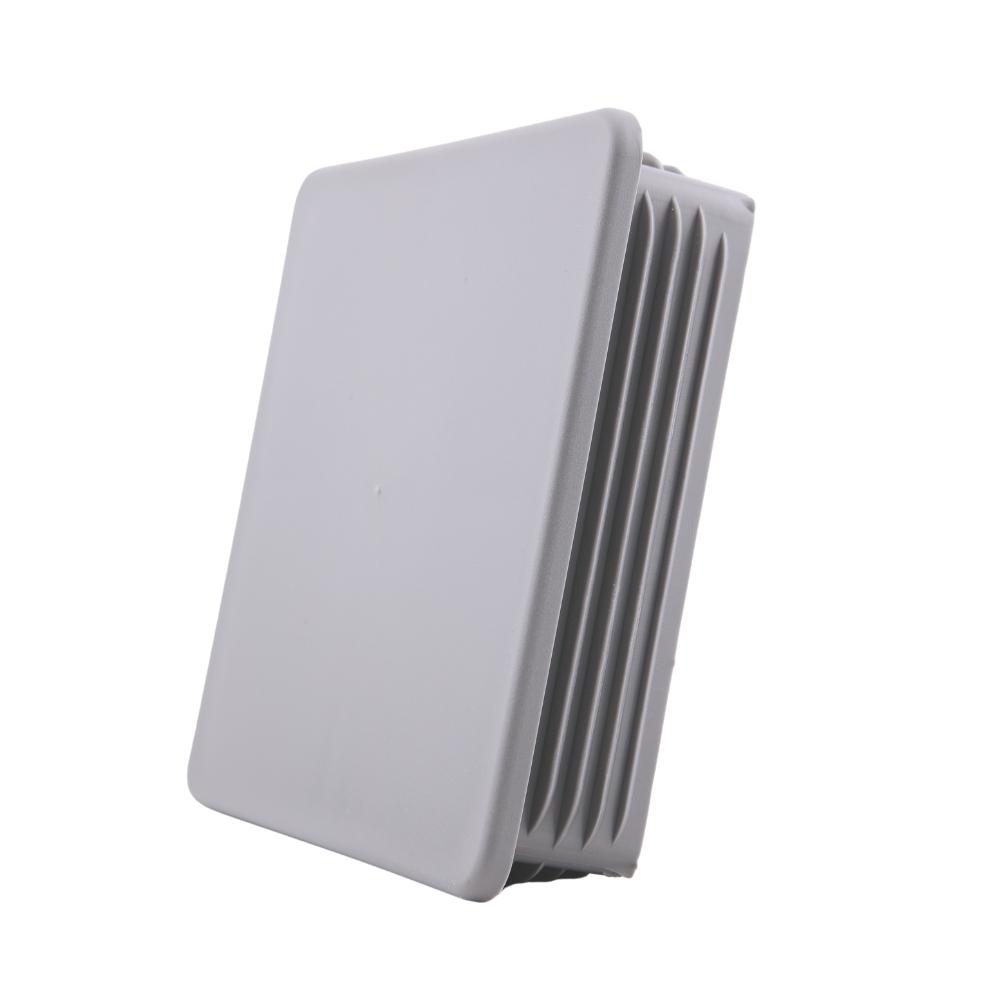 Lamellenstopfen quadratisch 75/75x2-4,5 – PE grau