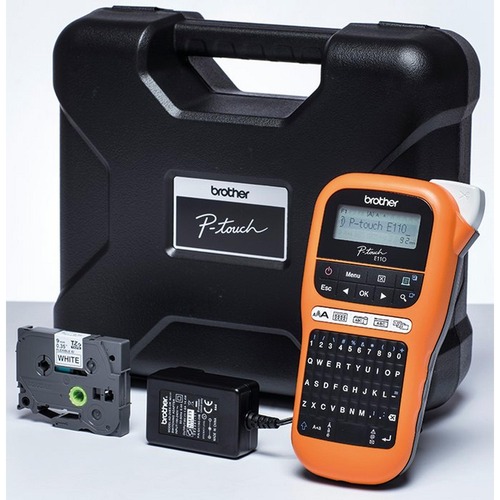 Brother P-touch E110VP Handheld Beschrifter mit Koffer