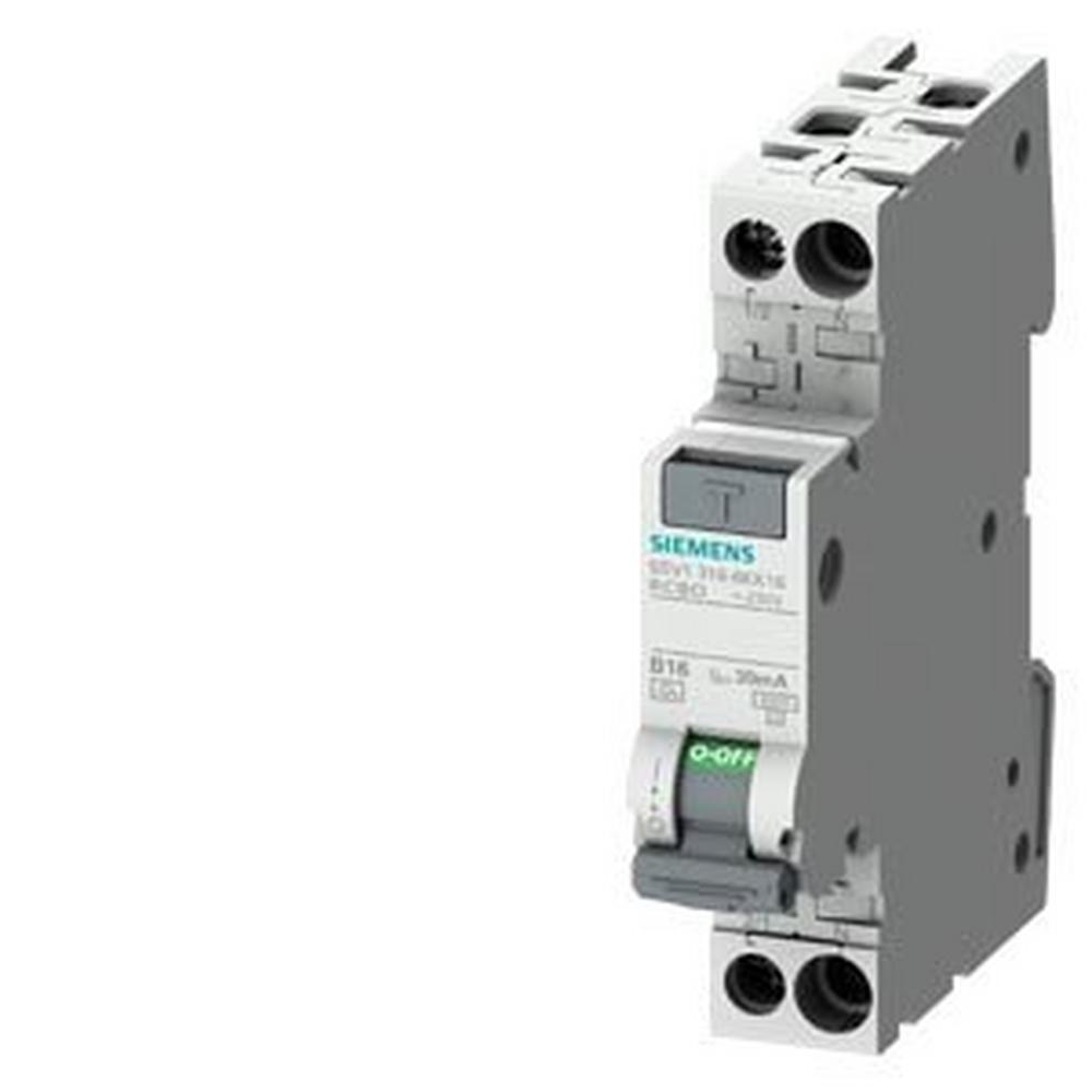 5SV1316-6KK16, FI/LS kompakt 1P+N 6kA Typ A 30mA B16