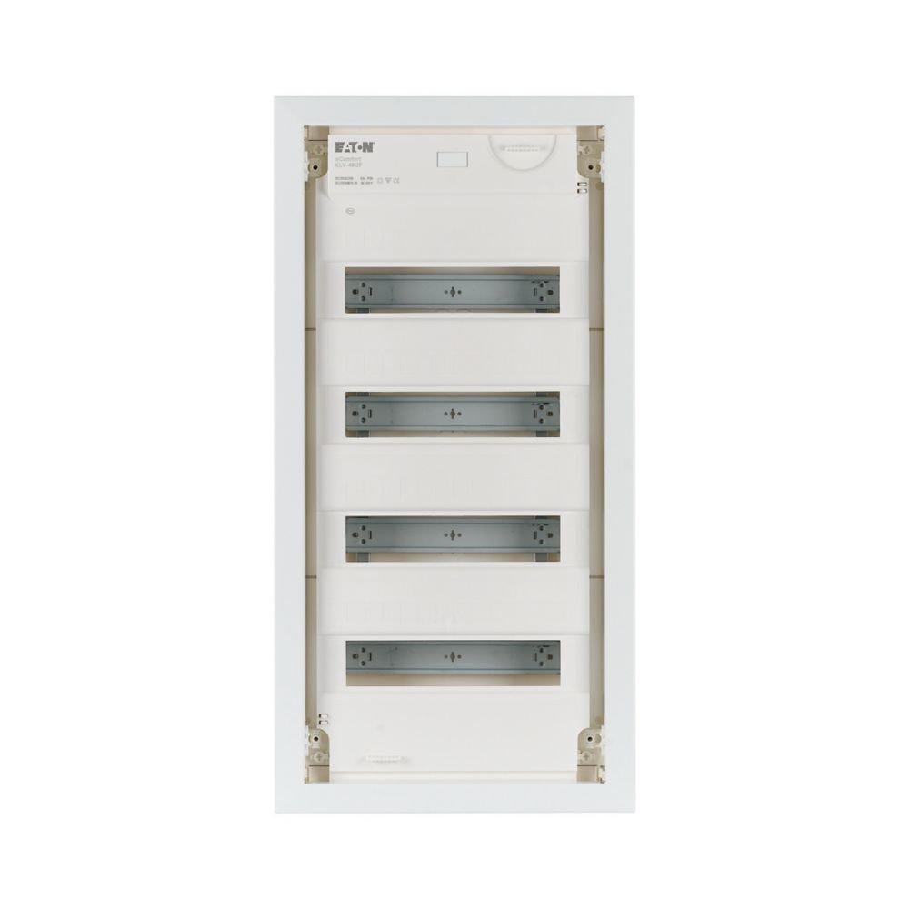 Eaton KLV-48UPP-F, Kleinverteiler zur Unterputzmontage, 4-reihig, Stahlblechtür flach