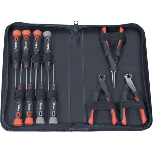 BizLine Elektroniker-Set mit 8 Schraubendrehern und 3 Zangen