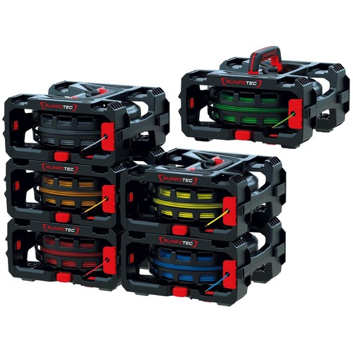 Runpotec CB 260 Cable Box-Einzeladerabroller, 6 Boxen, für Verwaltung v. Kabeln, Drähten od. Einzeladern, stapelbar u.modular erweiterbar, Baustellentauglich