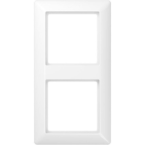Jung Rahmen 2fach, AS 500, IP 44, Duroplast, alpinweiß, senkrechte und waagerechte Montage (AS582WW)