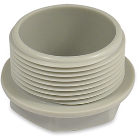 Würgenippel M16x1,5 – LDPE grau, ohne Loch