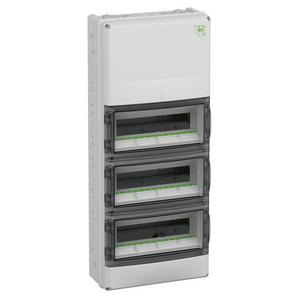 Spelsberg Kleinverteiler, grau, Schutzart IP65, 42 TE, Schlagfestigkeit IK08, Schutzklasse II, Bemessungsspannung 400V AC, DLG, UL-EU (73364201)