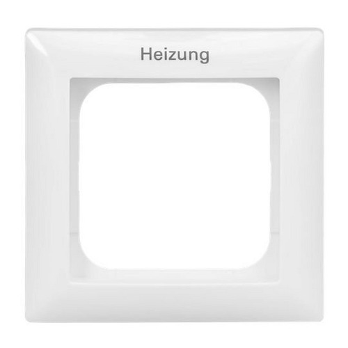 Busch-Jaeger Abdeckrahmen mit Aufdruck Heizung 1-fach alpinweiß - Busch-balance® SI