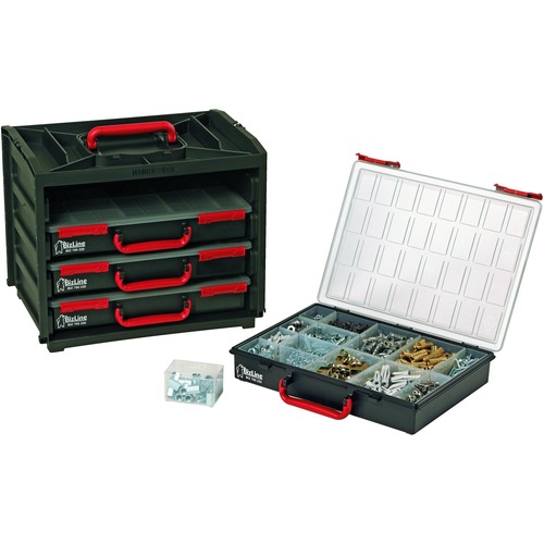 BizLine Handybox mit 4 Sortimentskästen 376 x 265 x 310 mm