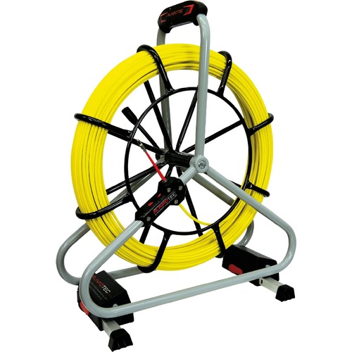 Runpotec GF6 Glasfaserstab Ø 6 mm - Profi-Set - Gewinde RTG Ø 6 mm, Kabeleinziehwerkzeug, Länge: 80 m, Gesamtbruchlast 320 kg, für Rohrdurchmesser 40-100mm