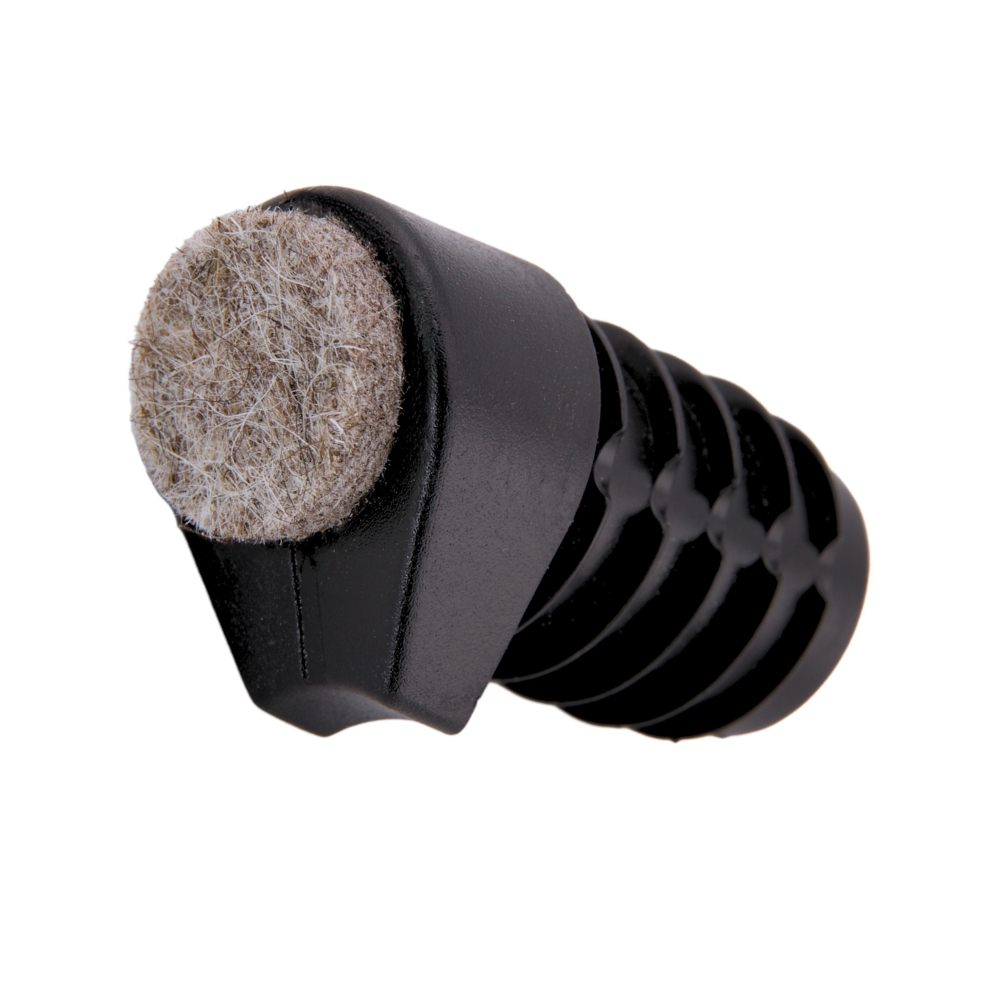 Lamellenstopfen schräg, rund 18x1,5-2 – PE schwarz, Winkel 12-18° (300003306)