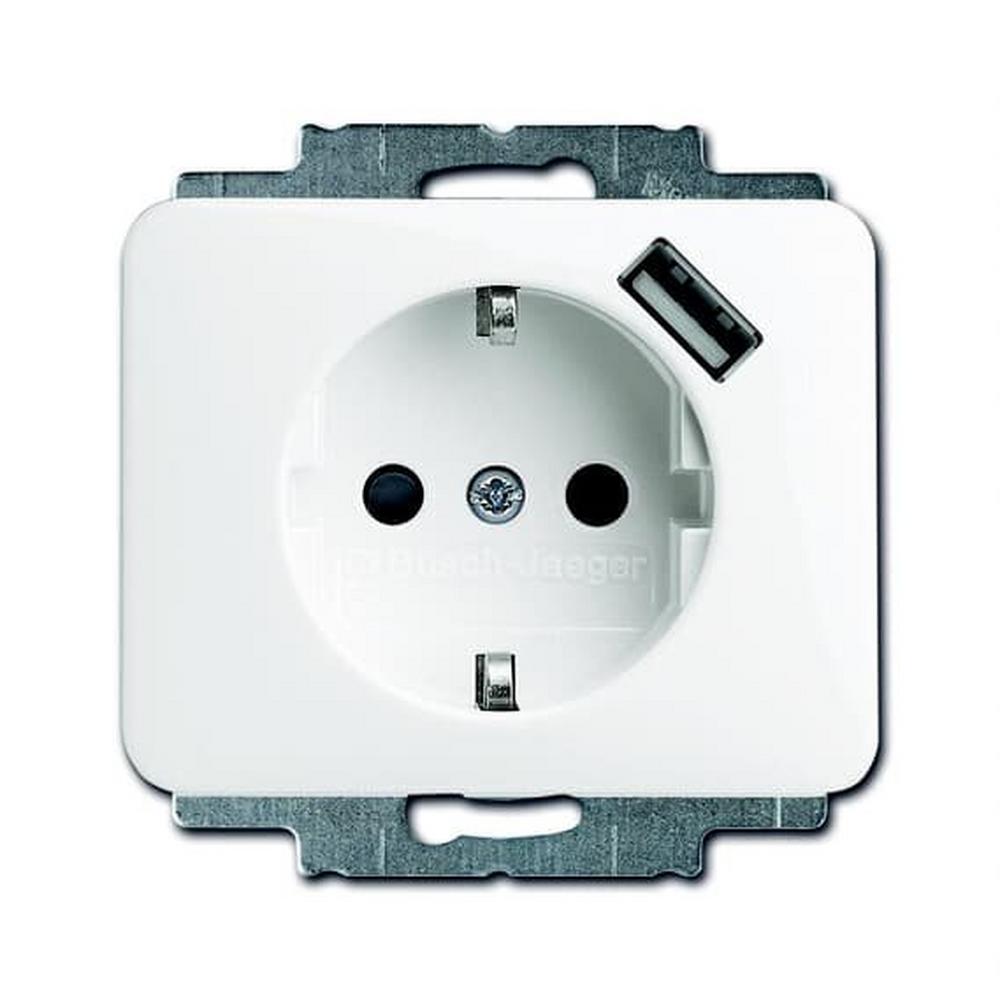 Busch-Jaeger 20 EUCBUSB-24G, SCHUKO® USB-Steckdose mit erh. Berührungsschutz