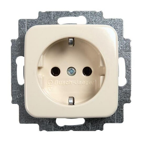Busch-Jaeger SCHUKO® Steckdosen-Einsatz weiß - Busch-Duro 2000® SI