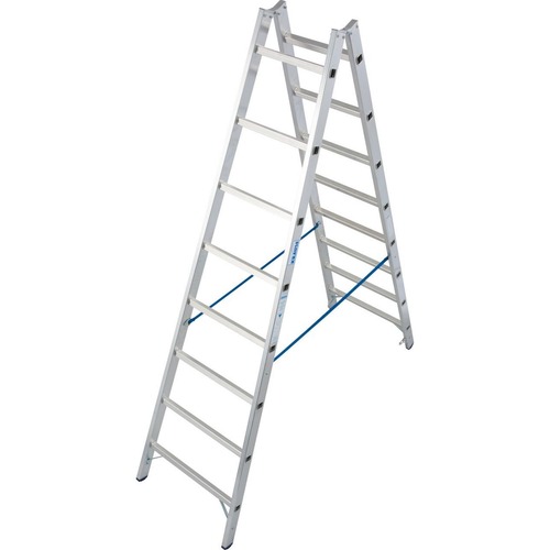 Krause TRBS beachten! Sprossen-DoppelLeiter 2x8 Sprossen