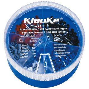 Klauke Streudose mit isolierten Aderendhülsen 0,5-2,5 mm², DIN 46228 Teil 4 (ST11B)