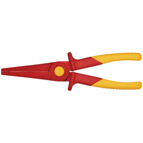 Knipex VDE Flachrundzange aus Kunststoff VDE isoliert 220 mm