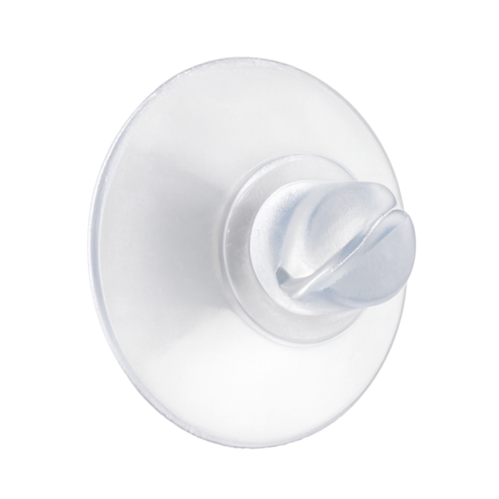 Haftsauger 20 mm – Saugnapf Weich-PVC natur, mit Schlitz