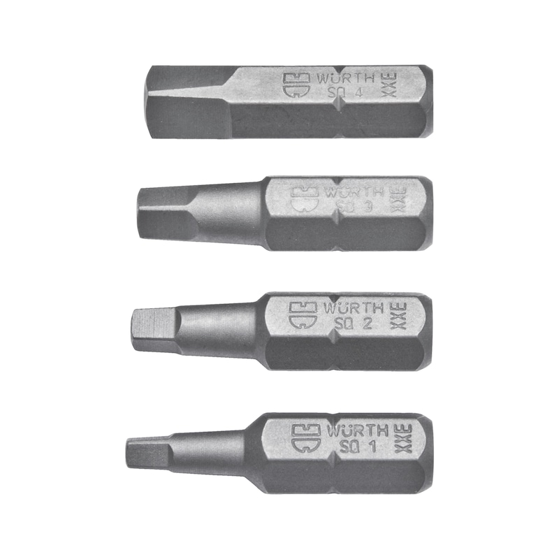 Würth Bit-Sortiment Vierkant 4-tlg.