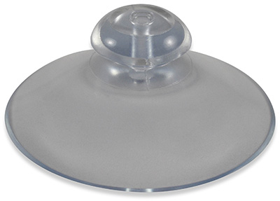 Haftsauger 30 mm – Saugnapf Weich-PVC natur, mit Kopflochbohrung