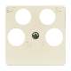 Busch-Jaeger 1743/10-04-212, Zentralscheibe 50x50 mm TV / SAT 4-fach weiß - Busch-Duro 2000® SI