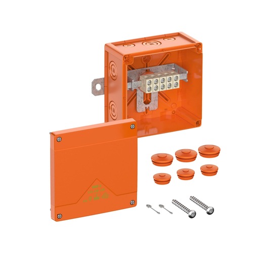 Spelsberg Abzweigkasten, Schutzart IP66, Schlagfestigkeit IK08, Schutzklasse II, Ui 450V AC, Bemessungsisolationsspannung 450V DC, UL-EU, VDE, halogenfrei (86650401)