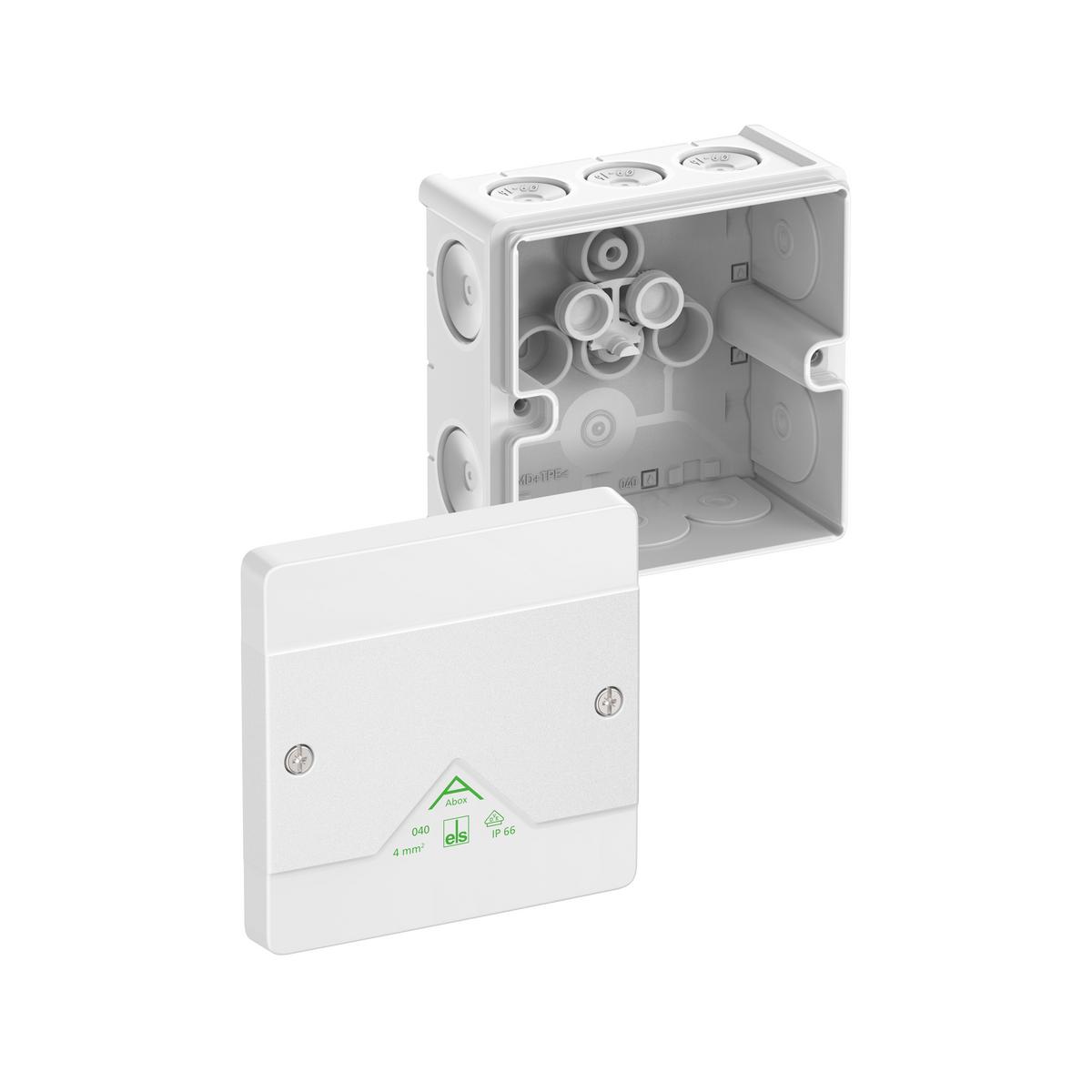 Spelsberg Abzweigkasten, Schutzart IP66, max. Leiterquerschnitt 4², Schlagfestigkeit IK07, Schutzklasse II, Ui 1000V AC, Ui 1000V DC (80410001)