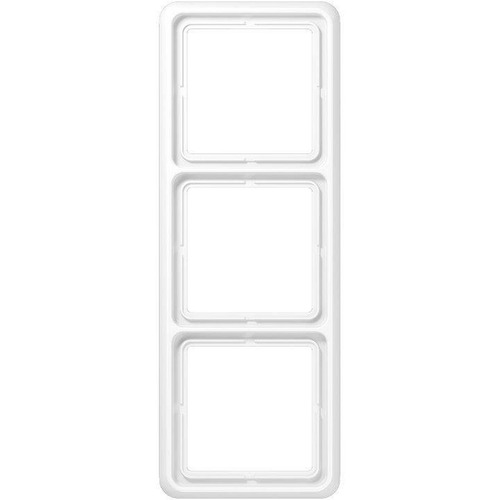 Jung Rahmen 3fach, CD 500, IP 44, Duroplast, alpinweiß, senkrechte und waagerechte Montage (CD583WW)