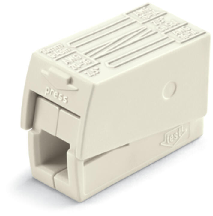 WAGO 224-112, Netzanschlussklemme Weiß