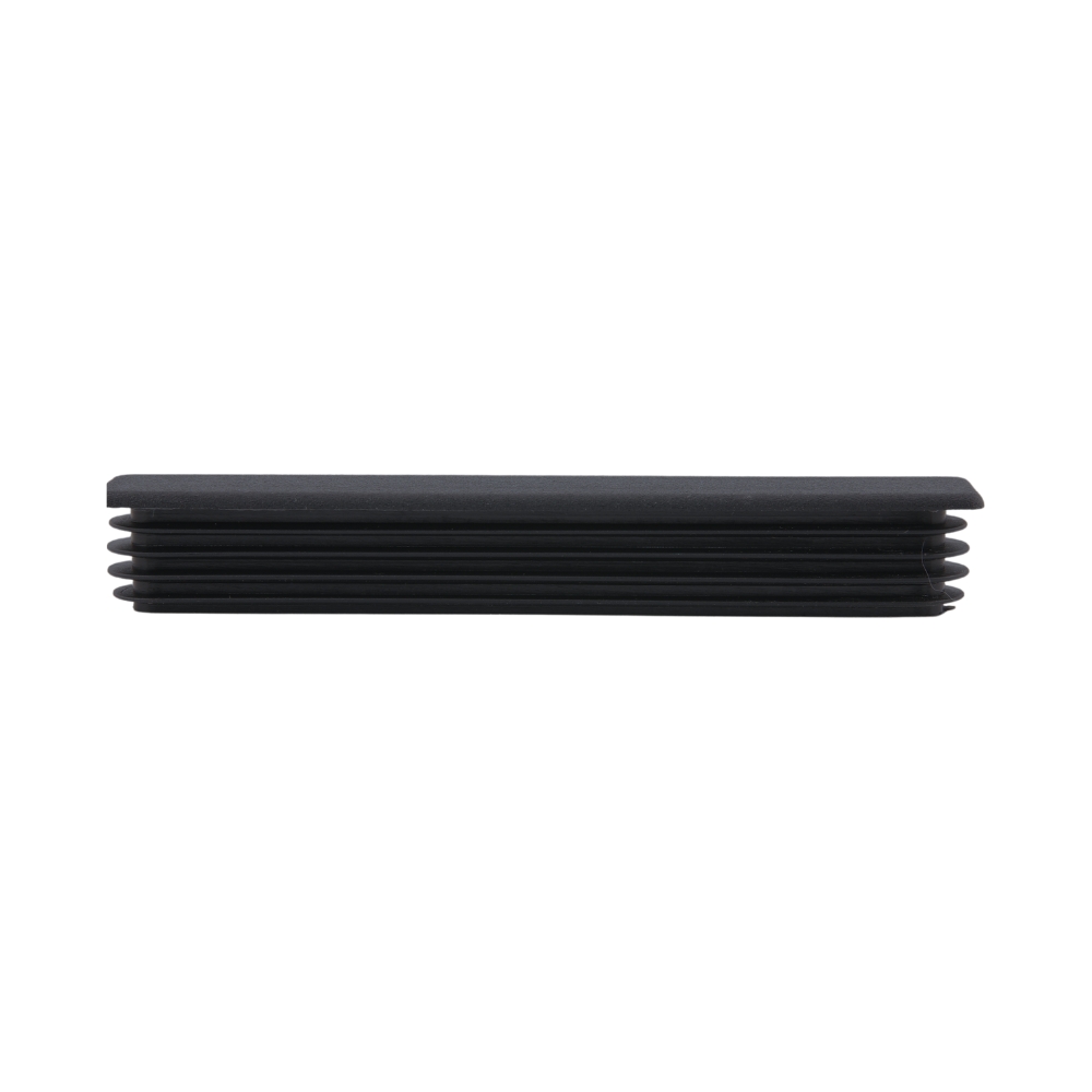 Lamellenstopfen rechteckig 100/20X1,5-2,5 – PE schwarz
