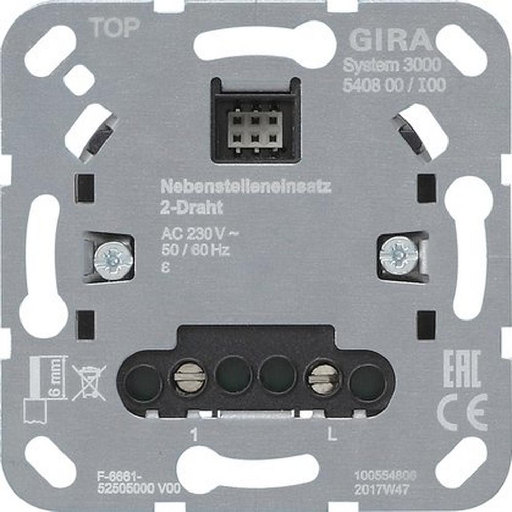Gira 540800, S3000 Nebenst.eins. 2-Dr Einsatz