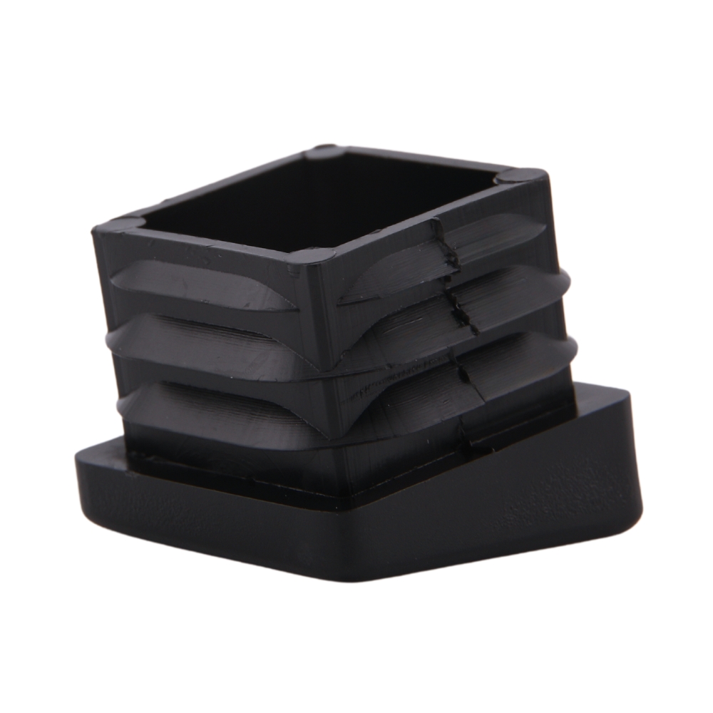Lamellenstopfen schräg, quadr. 18x18x1-2 – PE schwarz