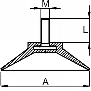 Saugnäpfe – Maßzeichnung
