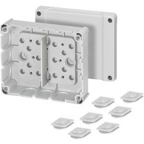Hensel Kabelabzweigkasten bis 2,5 qmm 3phasig, 4 qmm 1phasig, ohne Klemme (6000040)