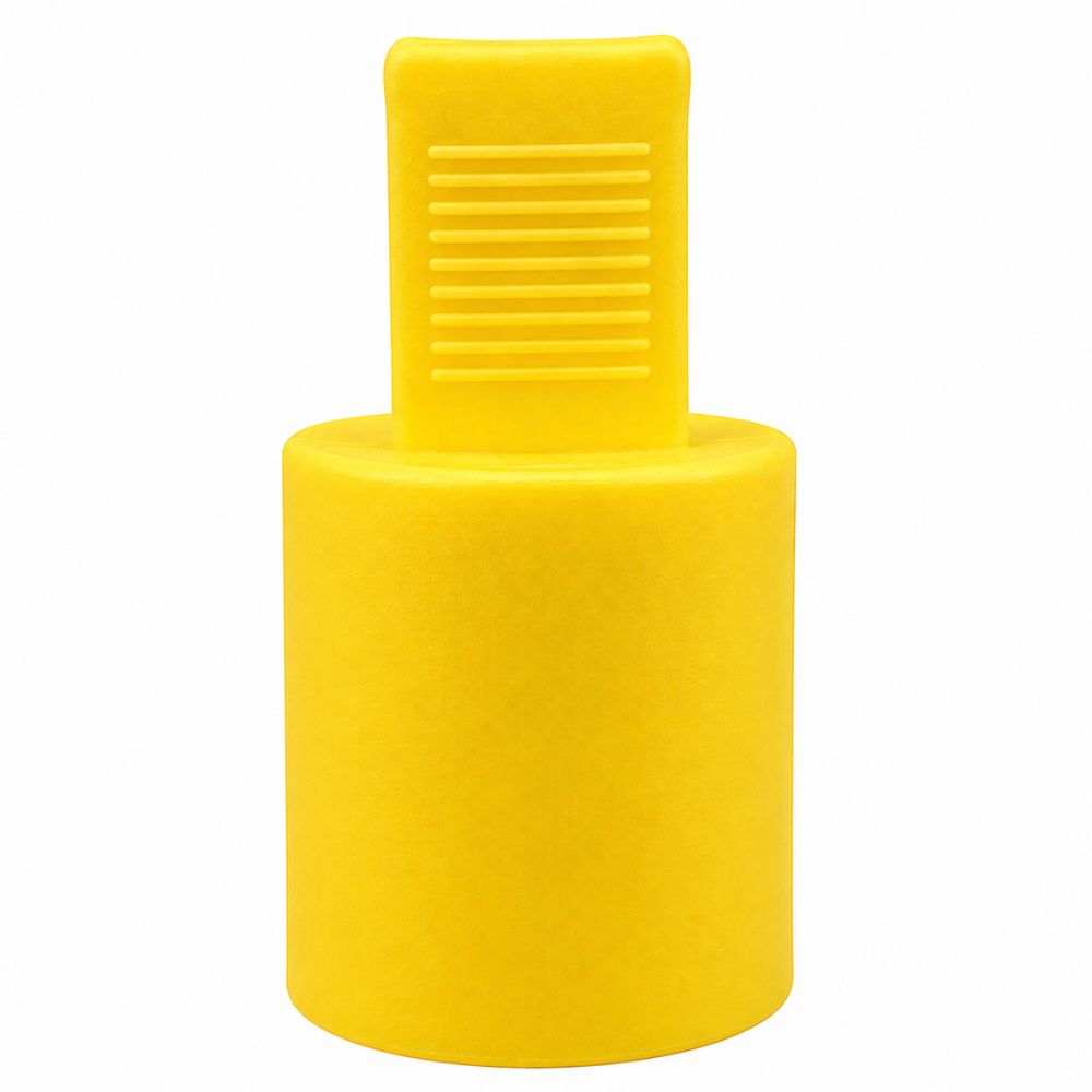 Kappe mit Abziehlasche 4,0 - 5,0 – TPE gelb