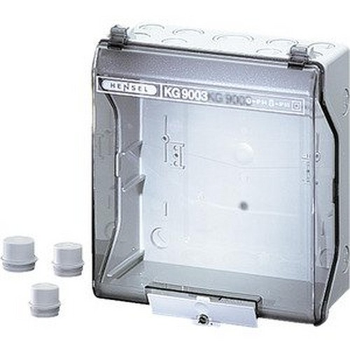 Hensel KV-Leergehäuse, Einbaumasse bei eingeb. Montageplatte 182x205x95 mm (3300141)