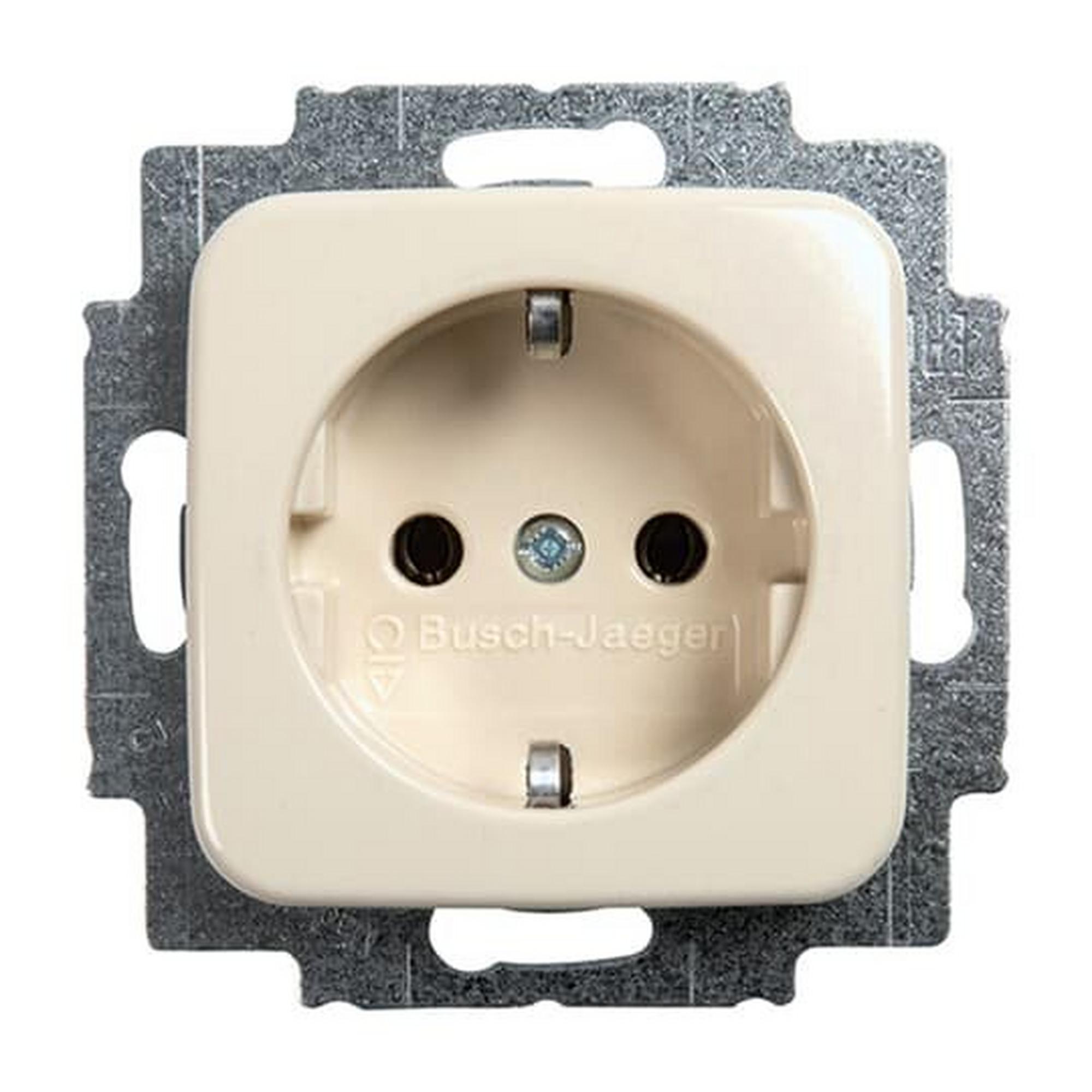 Busch-Jaeger 20 EUC-212, SCHUKO® Steckdosen-Einsatz weiß - Busch-Duro 2000® SI