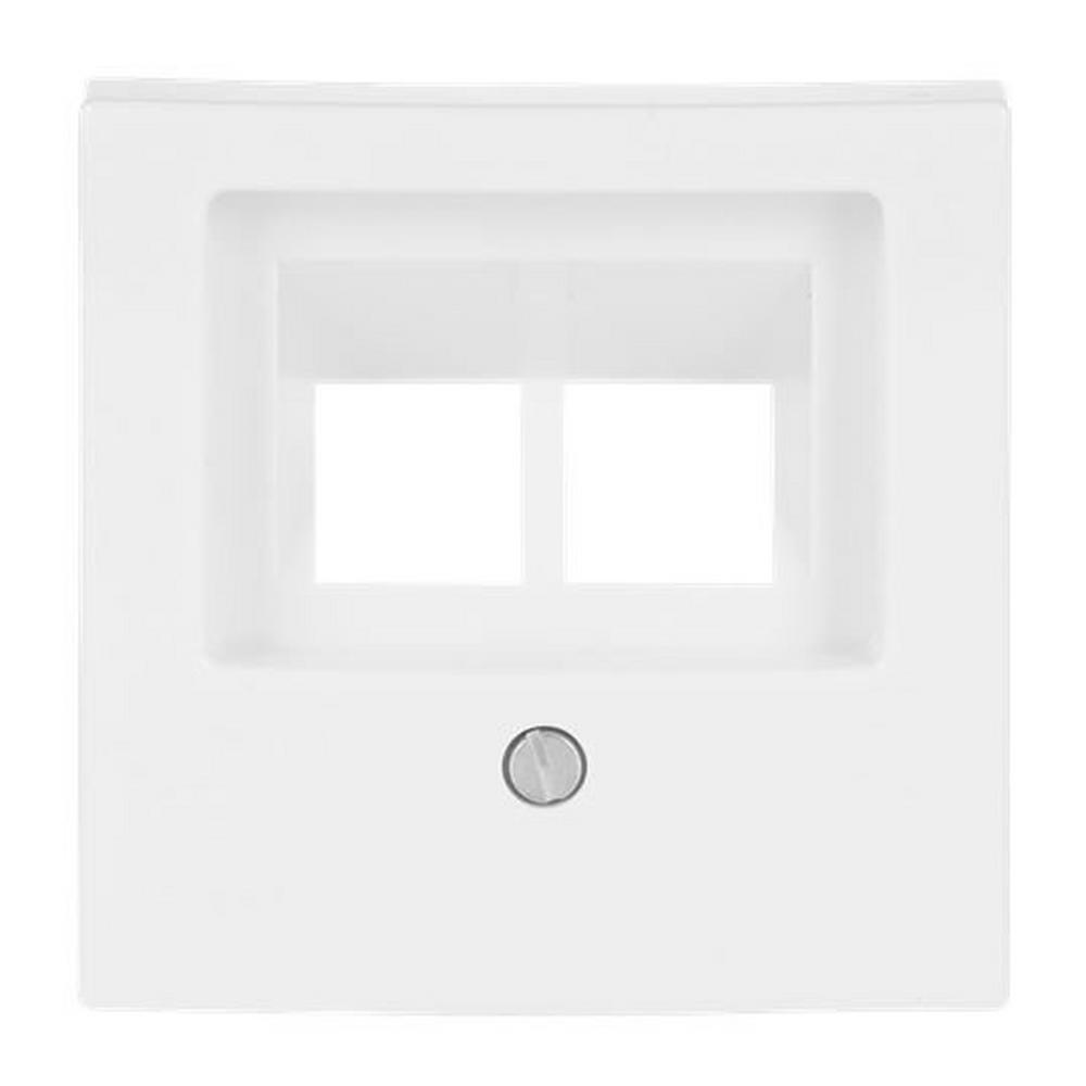 Busch-Jaeger 1803-02-914, Zentralscheibe UAE/IAE (ISDN) 2-fach alpinweiß - Busch-balance® SI