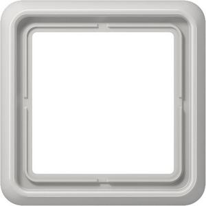 Jung Rahmen 1-fach CD 500 IP44 Duroplast lichtgrau – waagerecht & senkrecht