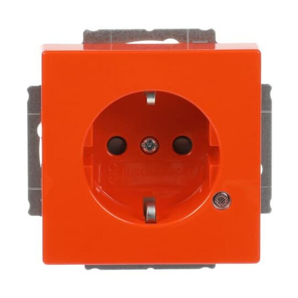 Busch-Jaeger 20 EUCBL-14-84, SCHUKO® Steckdosen-Einsatz Safety+ mit LED Kontrolllicht /grün orange -