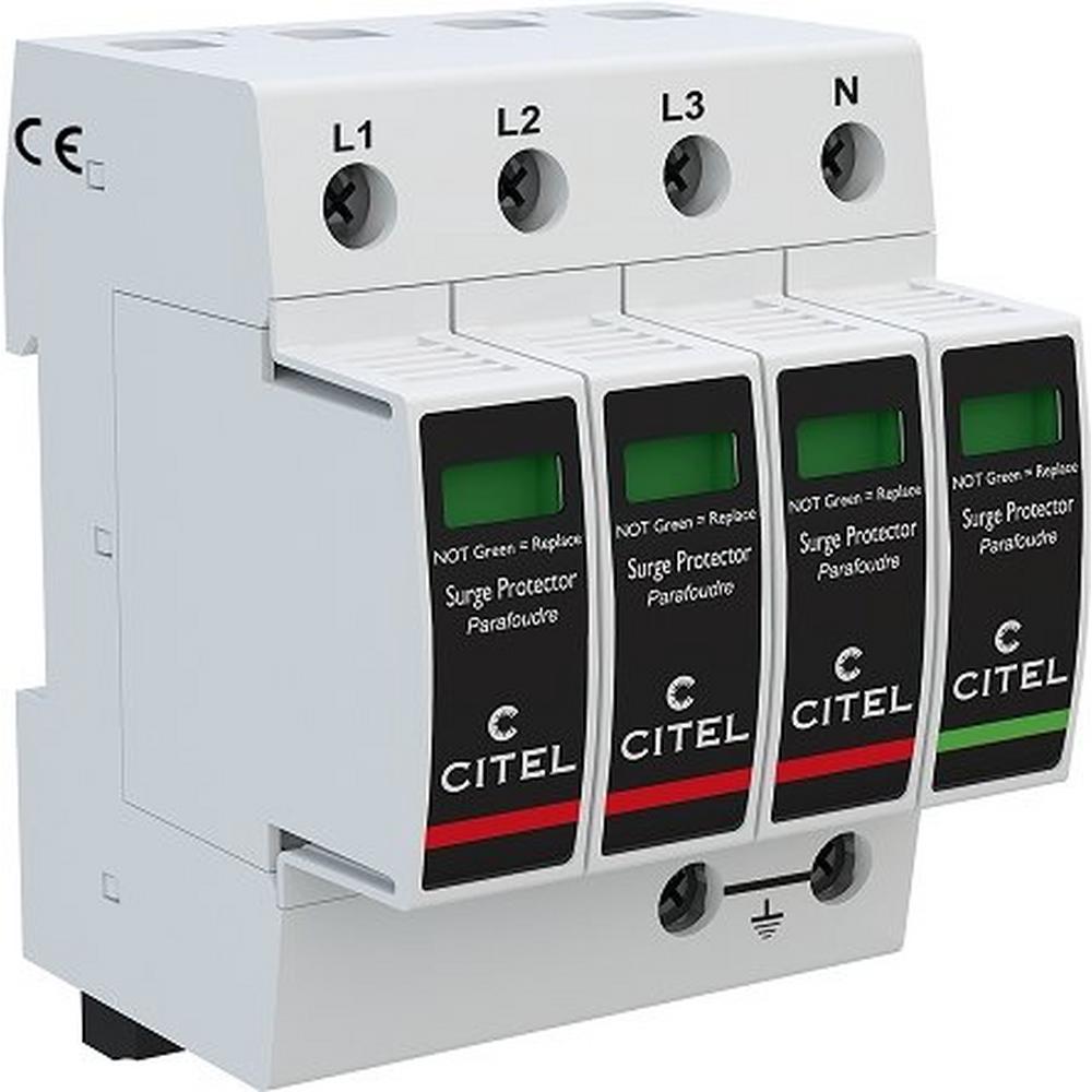 DAC50VGS-31-275, Kombi-Ableiter Typ 2+3, 4-polig (TT-Netz, 3+1), 4 TE