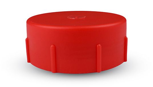 Gewindekappe BSP aus LDPE, rot